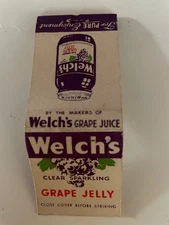 matchbook cover Welch’s grape jelly