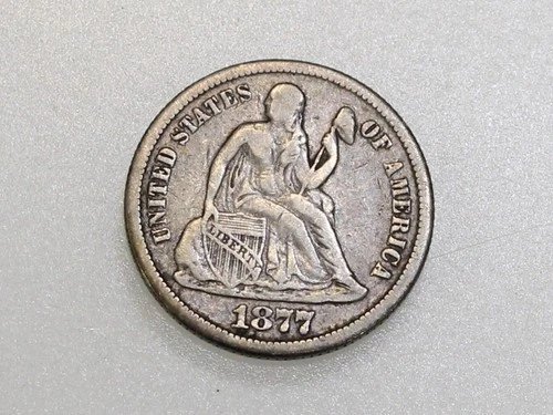1877-CC 10C SEATED LIBERTY SILVER DIME