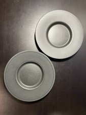 Calvin Klein Kohl Saucer 6.5” Black Grey Matte Swid Powel Stoneware, never used