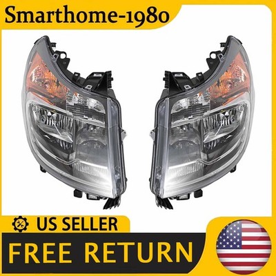 Headlights Headlamp W/o DRL Lights Lamps For 14-22 Dodge Ram Promaster 14-22
