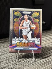 2025 WNBA Panini Prizm Aja Wilson Groovy SP #1
