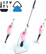 2-in-1 Steam Mop & Handheld Steamer for Deep Cleaning All Surfaces, 10-in-1