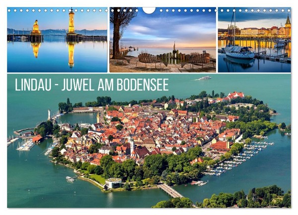 Lindau - Juwel Am Bodensee (Wandkalender 2027 Din A3 Quer), Calvendo Monatskalen-image