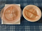 Vintage Anchor Hocking Miss America Pink Depression divided relish & Grill Plate