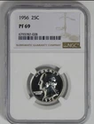 1956 Silver Washington Quarter BIG GRADE! NGC Proof-69