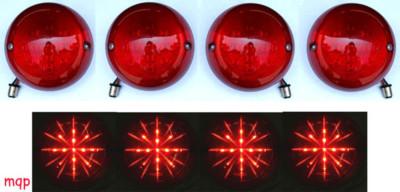 New! 1975-1982 Corvette Vette LED Tail lights set of 4 L.E.D.