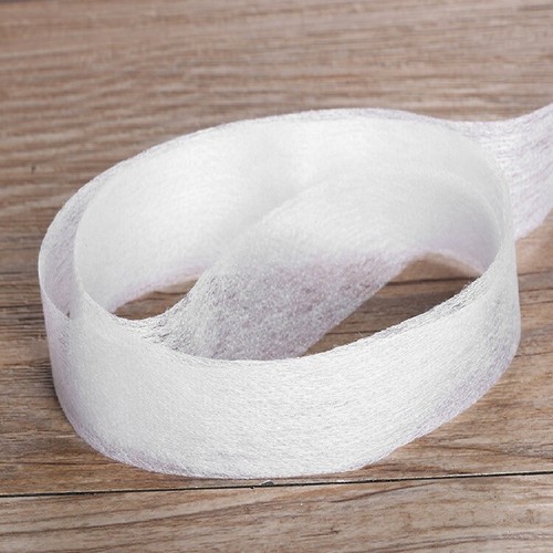 2,5 mètres de RUBAN THERMOCOLLANT ENTOILAGE Simple face, BLANC NOIR, 1, 2, 3 cm - Picture 3 of 4