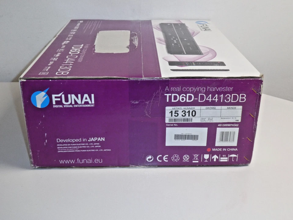 Funai TD6D-D4413DB DVD- / VHS- / HDD-Recorder, 320GB, OVP&NEU, 2 Jahre Garantie - Bild 4 von 4
