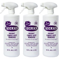 3 Pack Folex 32 oz Instant Carpet Spot Remover Carpet Cleaner 1.09 per fl oz