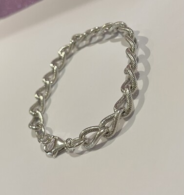 Curb Chain Goldsmiths Silver Bracelet Sterling Silver Solid Heavy