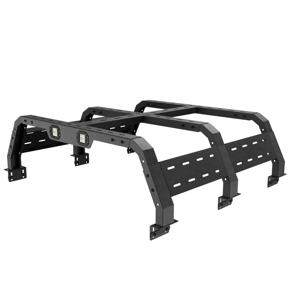 MAX 17.3" High Bed Rack Steel Luggage Carrier For 2014-2022 GMC Sierra 1500 Foto 3 de 4