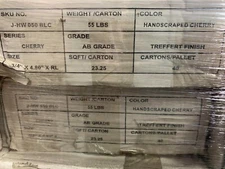 HARDWOOD FLOORING J-HW050BLC Villa Hand Scraped Black Cherry 3/4" x 4-1/2"