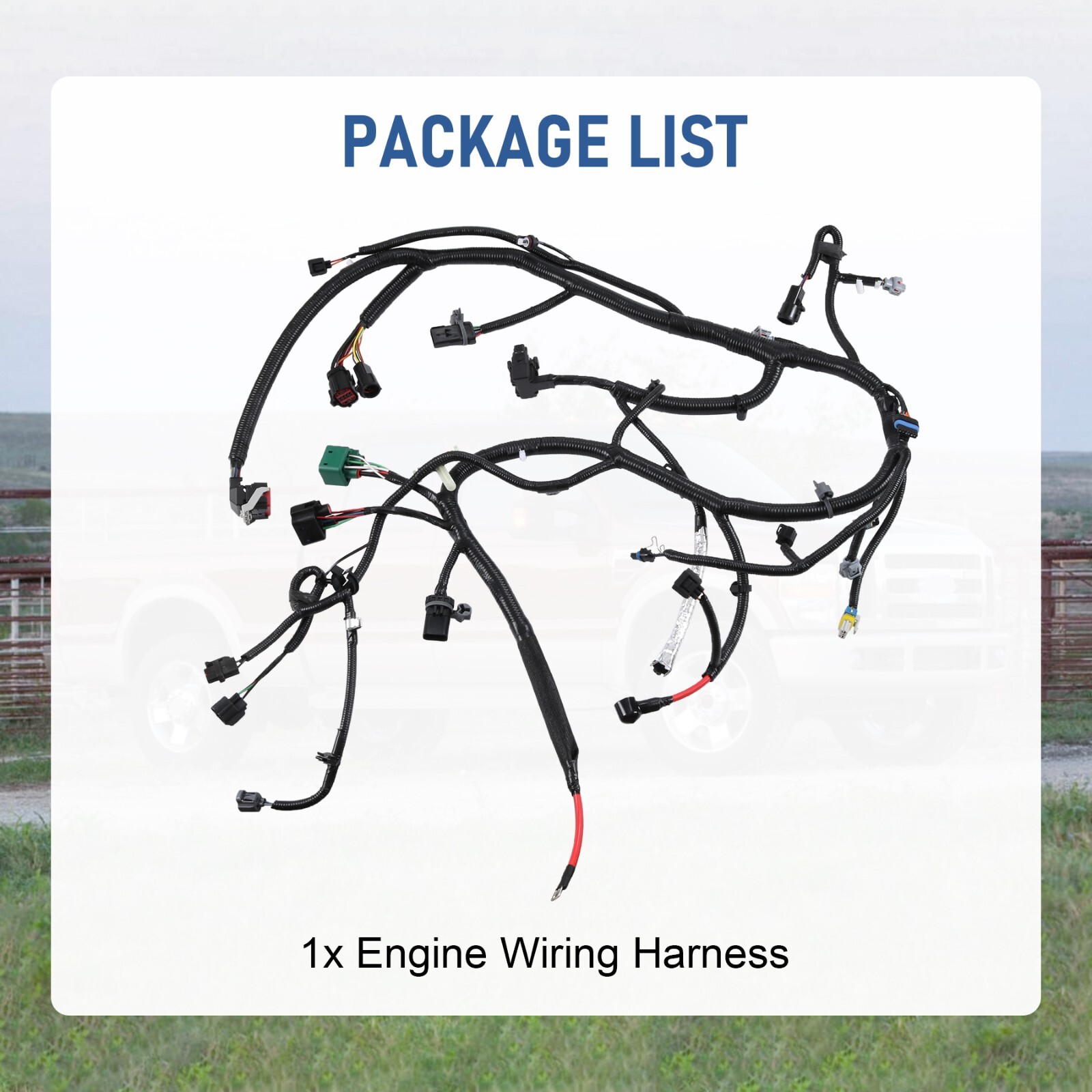 4C3Z12B637AA Engines Wiring Harness For Ford Super Duty 6.0L V8 9-23-03 & After