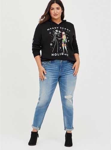Sudadera con Capucha Torrid Disney NBC Pesadilla Antes de Navidad Nueva con Etiquetas 0X - Imagen 2 de 4