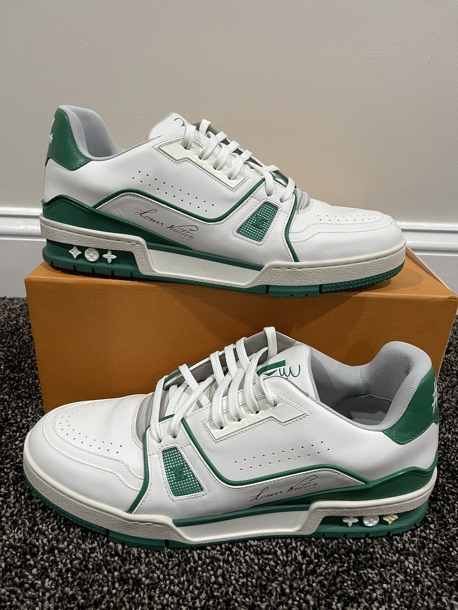 Louis Vuitton SS19 LV Trainer Green / White size LV 9 (UK 9