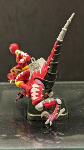*FEHLERHAFT* Red Power Ranger Dino Thunder 2004 Markenzeichen Schutzornament - Bild 5 von 9