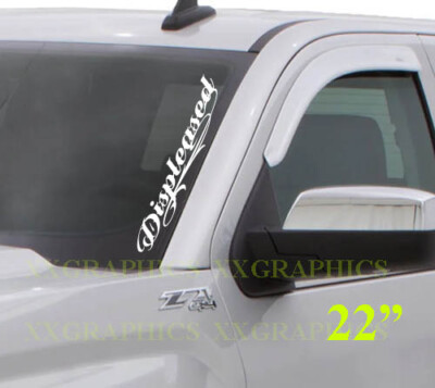 Displeased Vinyl 22'' Decal Sticker Windshield JDM Euro Lowered Turbo KDM