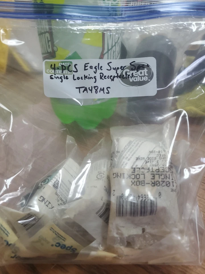 (4 piezas) Receptáculos de bloqueo único Eagle Super Spec L1020R-BOX + 2 MÁS (TA48MS) Foto 4 de 4
