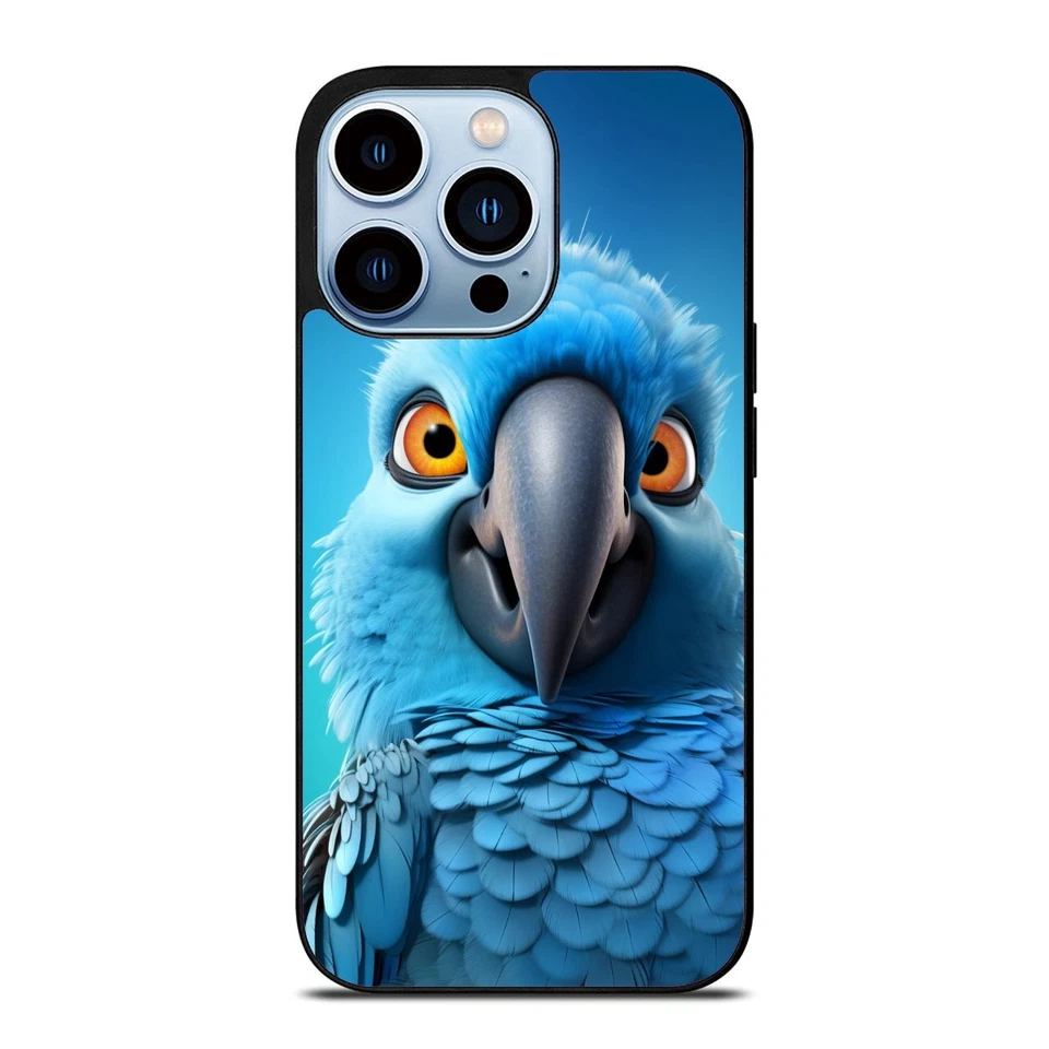 Funda antideslizante periquito periquito azul para iPhone 10 11 12 13 14 15 Pro Max Foto 2 de 4