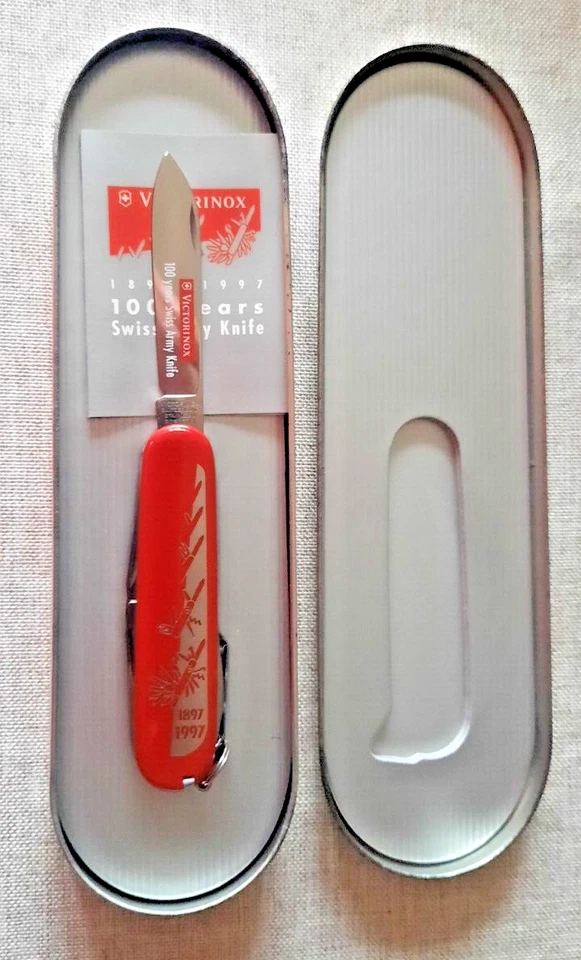 Couteau Victorinox Spartan 12 fonctions Rare 100ème anniversaire - Photo 1/4
