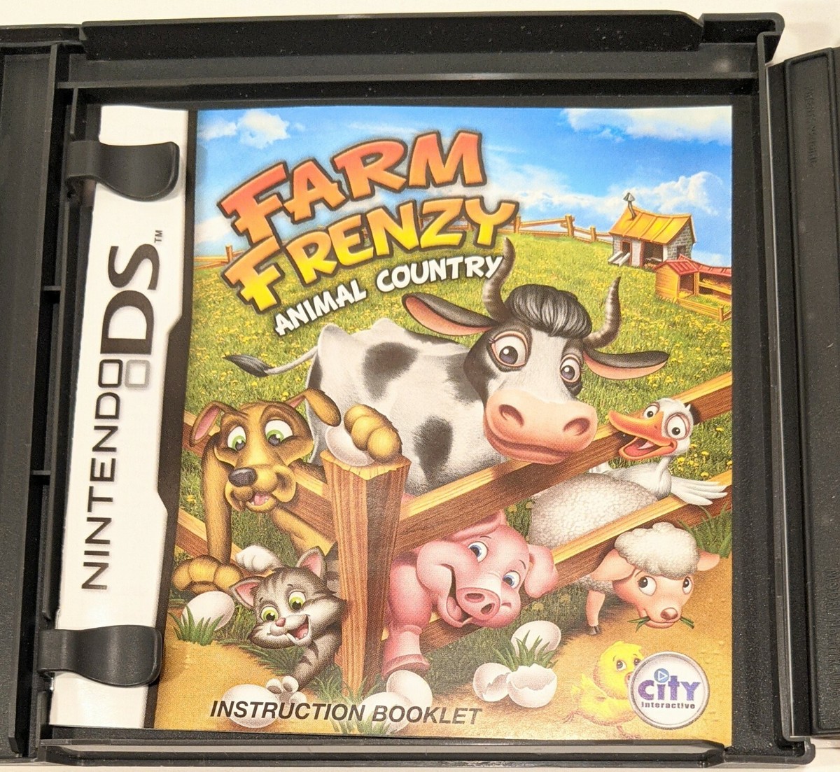 Farm Frenzy: Animal Country Nintendo DS Lite DSi XL 2DS 3DS w/Case