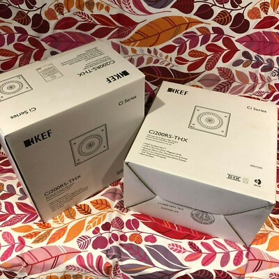 BRANDNEW Set of 2 KEF Ci200RS-THX Square In-Ceiling THX ULTRA2 (LEFT and RIGHT)