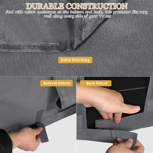 600D Exterior TV Cubierta 30"-65" Pantalla Plana Impermeable Protector Resistente a la Intemperie - Imagen 7 de 9