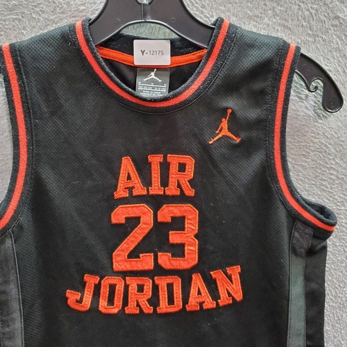 Air Jordan Boys Activewear Top Medium Black Jersey Logo Jumpman 23 Basketball - Picture 9 of 10