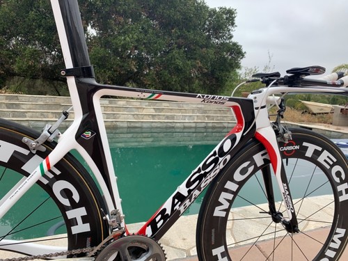BASSO KONOS 53cm TT Bike NEW - Ultegra, Microtech 85mm Carbon , San Marco ~ITALY - Picture 11 of 12