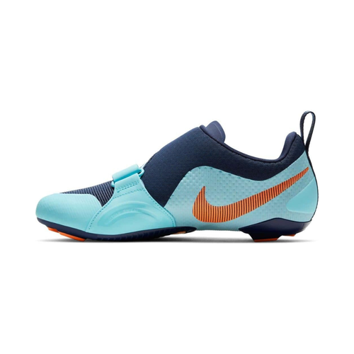 Nike mens Superrep Cycling Shoes, Blue Void/Total Orange, 6 M