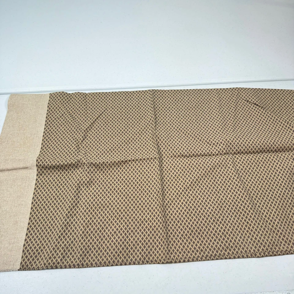 винтажный jcpenney наволочка стандартный коричневый бриллиант геометрический хлопок смесь США - Изображение 2 из 4