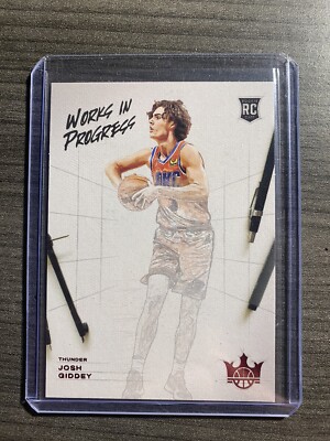 2021-22 Panini Court Kings Josh Giddey RC Works In Progress Ruby /149 A2