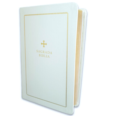 Biblia Catolica para Regalos y Ceremonias Biblia de las Americas imit blanco