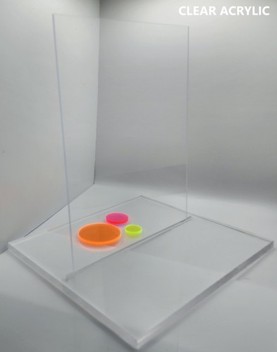 Acrylic Plexiglass Plastic Sheet - 1/8" Thick - Clear - 24" x 36" - Picture 2 of 4