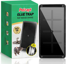 Glue Mouse Traps Indoor for Home, Rat Trap-12 Pack, Large Heavy Duty Glue Traps