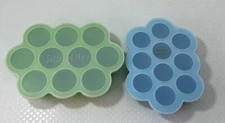 The Swish Baby & WeeSprout Silicone Baby Food Freezer Trays W/ Clip On Lids  