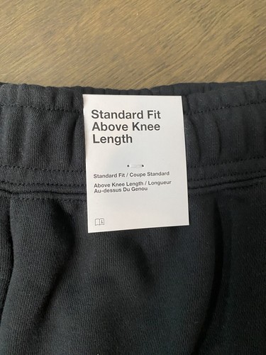 Nike Big Swoosh Fleece Shorts Size Large Men Black White Sportswear - Picture 5 of 6