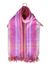 Kikoi Vibrant Gift 100 Cotton Ethnic Pink Tassels Scarf Beach Wrap Kenyan Made