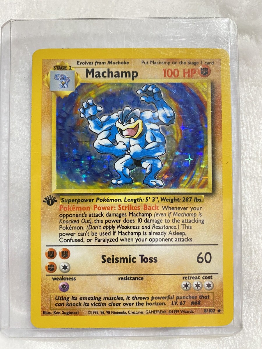 Machamp 英語版 8/102 Machamp - 1st Edition - Base Set - 8/102 - Holo-foil Rare