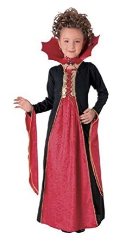 Rubies Girl's Gothic Vampiress Child Costume-Dress & Collar-Medium (8-10)age 5-7 - 第 1/7 張圖片
