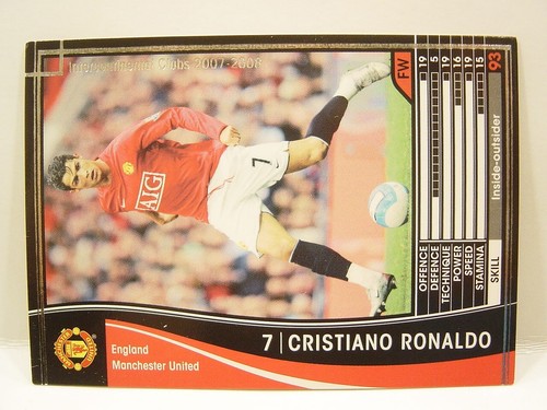 Panini WCCF 2007-08 Cristiano Ronaldo No.7 Por Manchester United FC Inglaterra #143 - Imagen 3 de 7