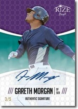 GARETH MORGAN 2014 Rize Rookie Autograph PURPLE AUTO RC #/5