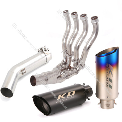 For Suzuki GSXR 750 600 2006-07 Whole System Exhaust Tips Header Front Link Pipe