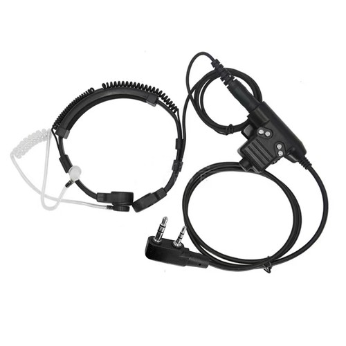 U94 PTT Neck Throat Mic Earpiece Radio Headset For Baofeng Kenwood HYT PUXING