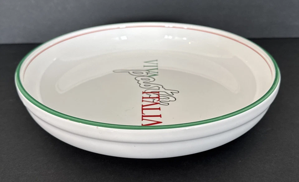 Viva Pasta Italia Pasta 12"x2” Tazón para servir Plato de espagueti Waechtersbach España Foto 3 de 4
