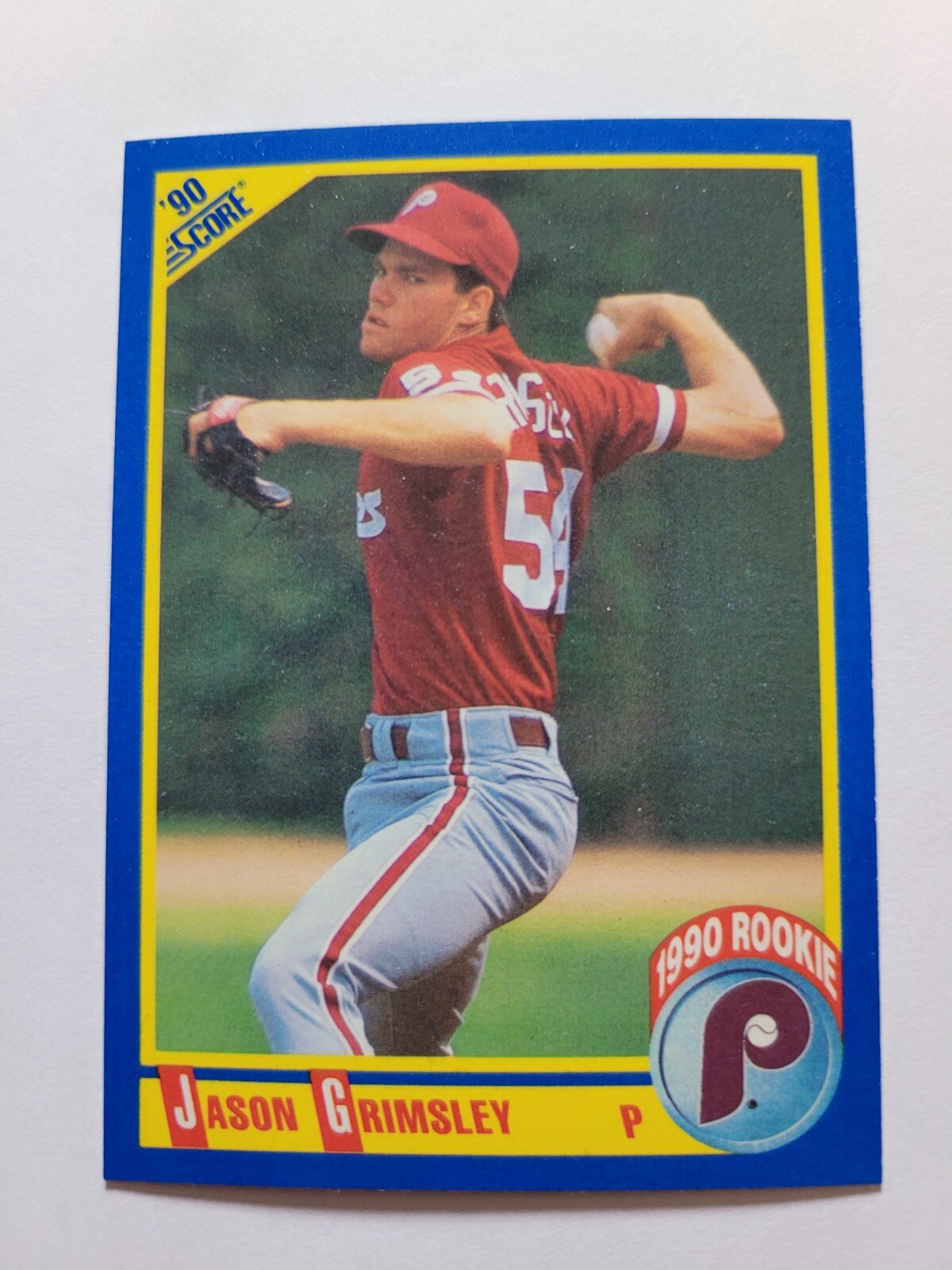 1990 SCORE JASON GRIMSLEY RC #649 NM