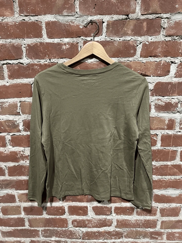 Camiseta Hurley Mujer Verde Manga Larga Gráfica Nueva Con Etiquetas Talla Pequeña Foto 2 de 3