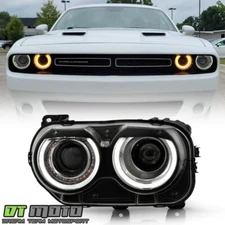 2015-2022 Dodge Challenger Halogen w/LED DRL Projector Headlight Driver Side LH