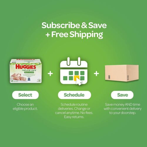 Huggies Natural Care Sensitive Baby Wipes, Unscented 8 Flip-Top Packs 448 Wipes - Picture 4 of 9