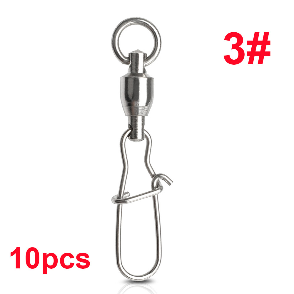 Swivel Link Fishing Swivels Interlock Snap Fishing Line Connector Ball